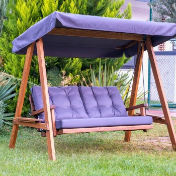 Garden Double Swing Chair Pera 2000 - Anthracite Anthracite