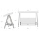 Garden Double Swing Chair Pera 2000 - Anthracite Anthracite