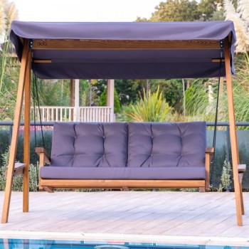 Garden Double Swing Chair Pera 2000 - Anthracite Anthracite