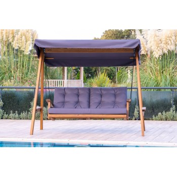 Garden Double Swing Chair Pera 2000 - Anthracite Anthracite