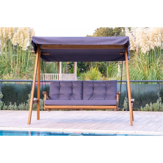 Garden Double Swing Chair Pera 2000 - Anthracite Anthracite