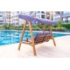 Garden Double Swing Chair Pera 2000 - Anthracite Anthracite