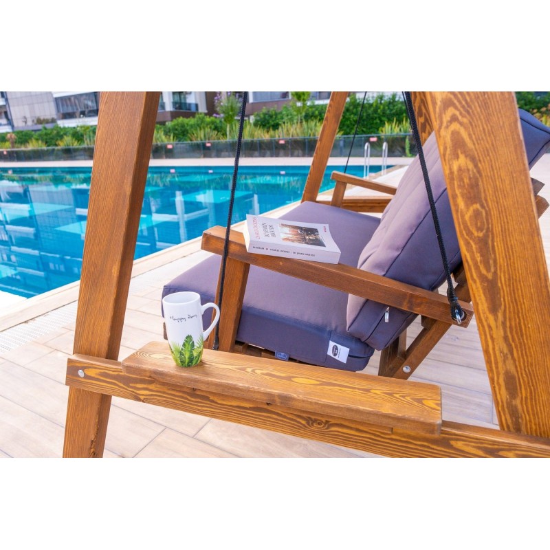 Garden Double Swing Chair Pera 2000 - Anthracite Anthracite