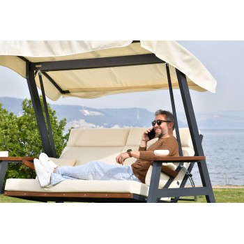 Garden Triple Swing Chair Nova 2400 - Beige Beige