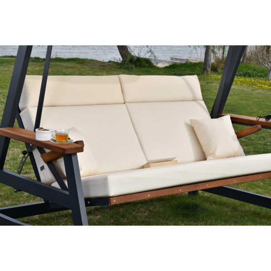 Garden Triple Swing Chair Nova 2400 - Beige Beige Garden Triple Swing Chair Nova 2400 - Beige Beige