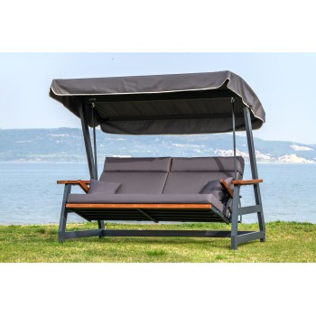 Garden Triple Swing Chair Nova 2400 - Anthracite Anthracite