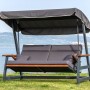 Garden Triple Swing Chair Nova 2400 - Anthracite Anthracite