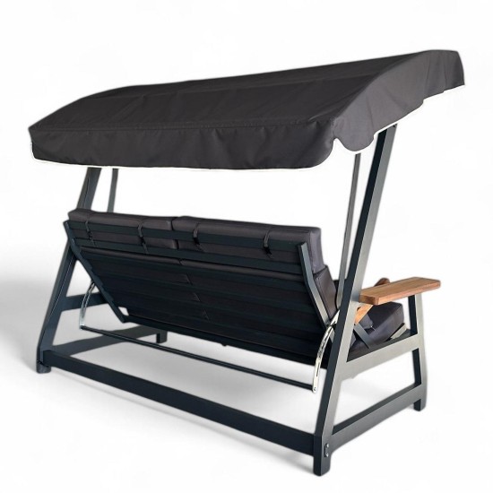 Garden Triple Swing Chair Nova 2400 - Anthracite Anthracite Garden Triple Swing Chair Nova 2400 - Anthracite Anthracite