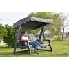 Garden Triple Swing Chair Nova 2400 - Anthracite Anthracite