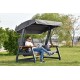Garden Triple Swing Chair Nova 2400 - Anthracite Anthracite Garden Triple Swing Chair Nova 2400 - Anthracite Anthracite
