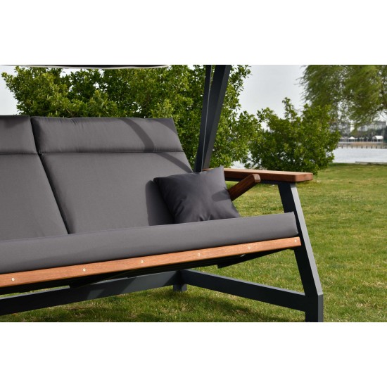 Garden Triple Swing Chair Nova 2400 - Anthracite Anthracite Garden Triple Swing Chair Nova 2400 - Anthracite Anthracite