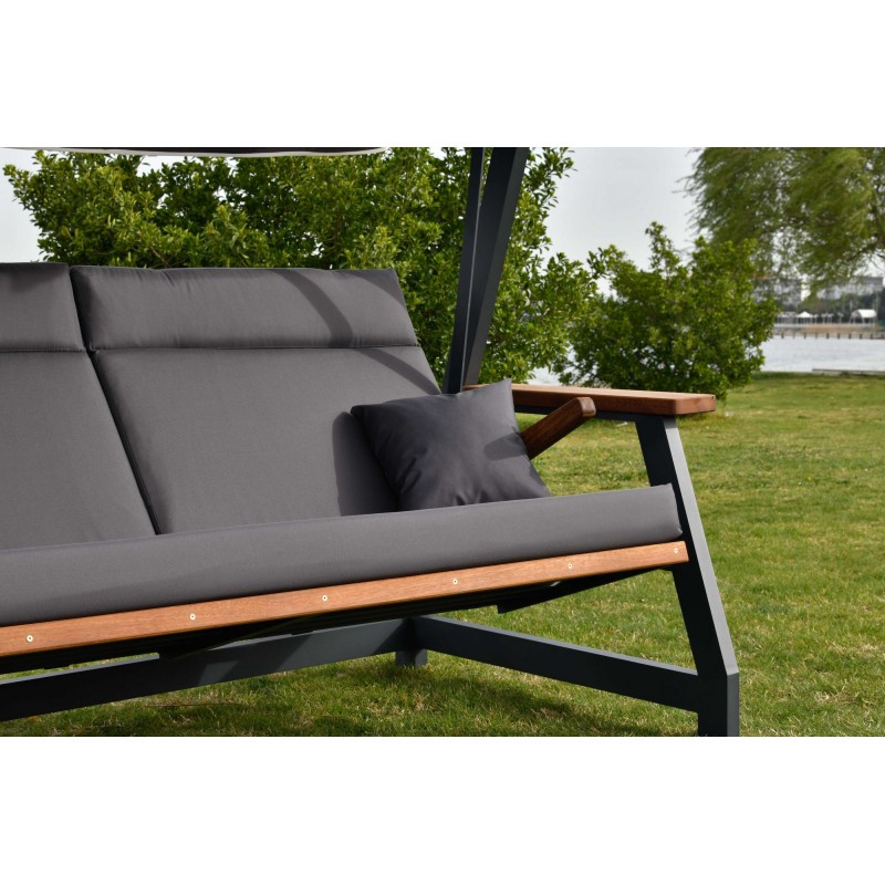 Garden Triple Swing Chair Nova 2400 - Anthracite Anthracite