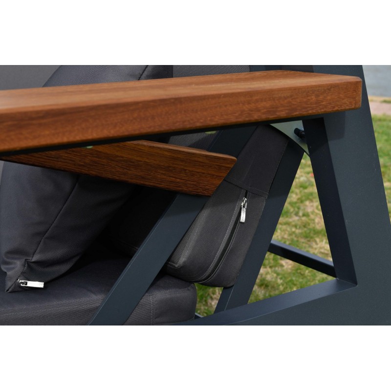 Garden Triple Swing Chair Nova 2400 - Anthracite Anthracite