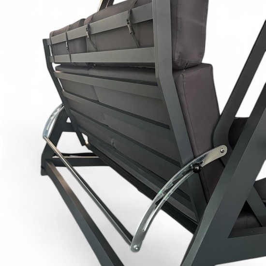 Garden Triple Swing Chair Nova 2400 - Anthracite Anthracite Garden Triple Swing Chair Nova 2400 - Anthracite Anthracite