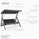 Garden Triple Swing Chair Roma 2001 - Grey Grey Garden Triple Swing Chair Roma 2001 - Grey Grey