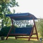 Garden Triple Swing Chair Roma 2002 - Navy Blue Navy Blue