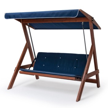 Garden Triple Swing Chair Roma 2002 - Navy Blue Navy Blue