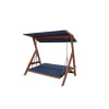 Garden Triple Swing Chair Roma 2002 - Navy Blue Navy Blue