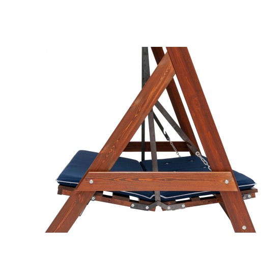 Garden Triple Swing Chair Roma 2002 - Navy Blue Navy Blue Garden Triple Swing Chair Roma 2002 - Navy Blue Navy Blue
