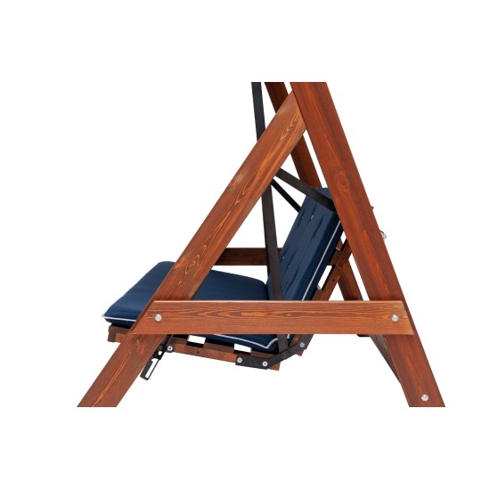 Garden Triple Swing Chair Roma 2002 - Navy Blue Navy Blue Garden Triple Swing Chair Roma 2002 - Navy Blue Navy Blue