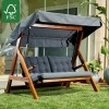 Garden Triple Swing Chair Paris 2000 - Anthracite Anthracite