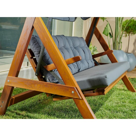 Garden Triple Swing Chair Paris 2000 - Anthracite Anthracite Garden Triple Swing Chair Paris 2000 - Anthracite Anthracite