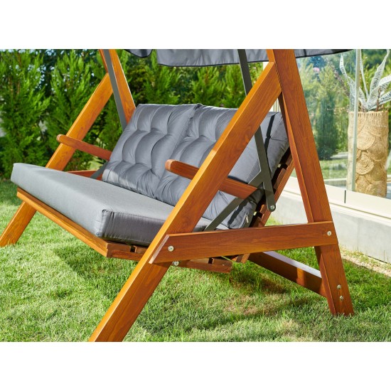 Garden Triple Swing Chair Paris 2000 - Anthracite Anthracite Garden Triple Swing Chair Paris 2000 - Anthracite Anthracite