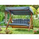 Garden Triple Swing Chair Paris 2000 - Anthracite Anthracite Garden Triple Swing Chair Paris 2000 - Anthracite Anthracite