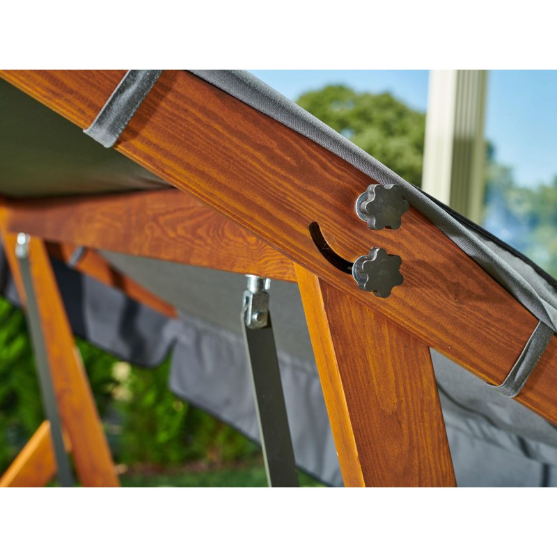 Garden Triple Swing Chair Paris 2000 - Anthracite Anthracite