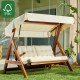 Garden Triple Swing Chair Paris 2000 - Beige Beige Garden Triple Swing Chair Paris 2000 - Beige Beige