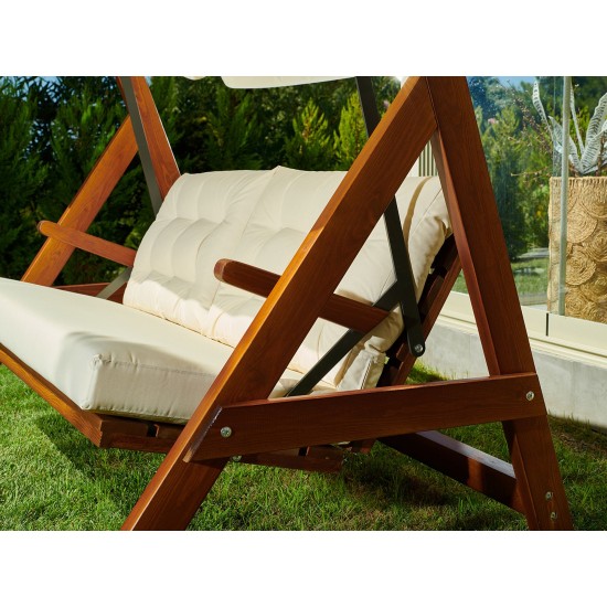 Garden Triple Swing Chair Paris 2000 - Beige Beige Garden Triple Swing Chair Paris 2000 - Beige Beige