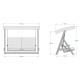 Garden Triple Swing Chair Paris 2000 - Beige Beige Garden Triple Swing Chair Paris 2000 - Beige Beige