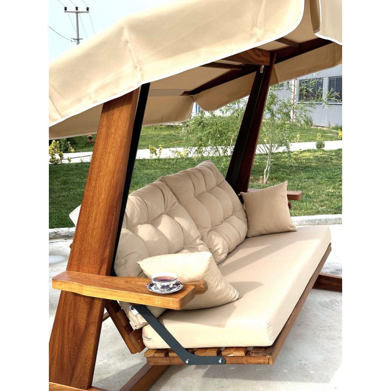 Garden Triple Swing Chair Sia 2400 - Beige Beige