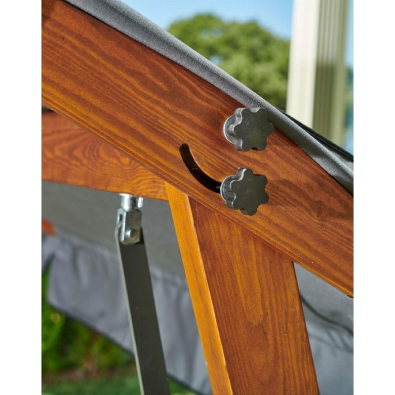 Garden Triple Swing Chair Lyon 2400 -Anthracite Anthracite