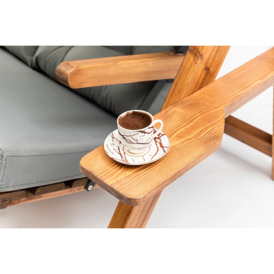 Garden Double Swing Chair Galata Swing S2 - Grey Grey