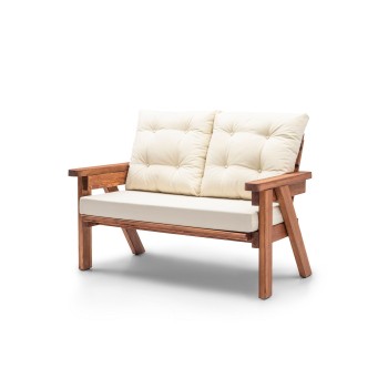 Garden Lounge Set Abant (2+1+1) - Cream Cream
Walnut