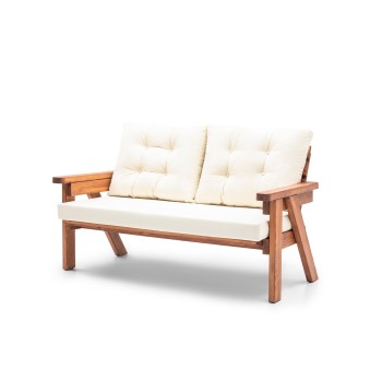 Garden Lounge Set Abant (3+1+1) - Cream Cream
Walnut