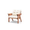 Garden Lounge Set Abant (3+1+1) - Cream Cream
Walnut