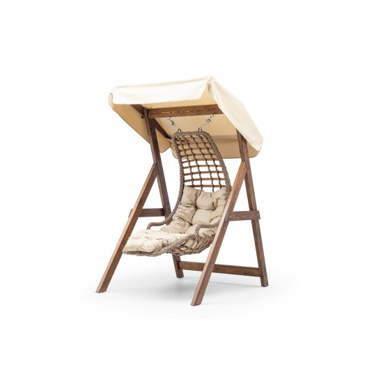 Garden Single Swing Chair Goreme - Cream Cream Garden Single Swing Chair Goreme - Cream Cream