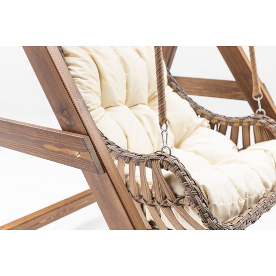 Garden Single Swing Chair Goreme - Cream Cream Garden Single Swing Chair Goreme - Cream Cream