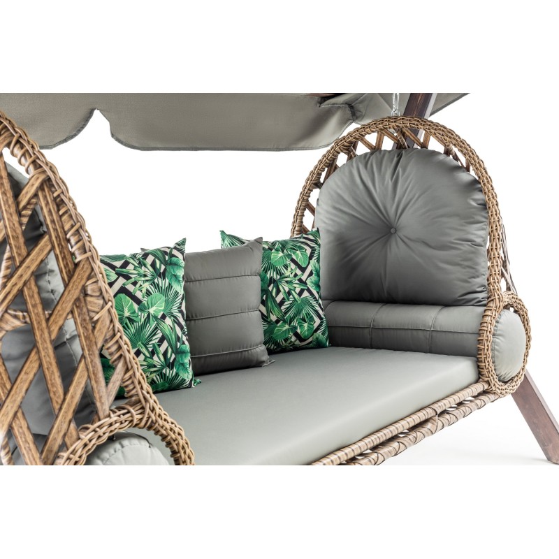 Garden Triple Swing Chair Saltanat - Grey Grey