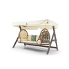 Garden Triple Swing Chair Saltanat - Cream Cream