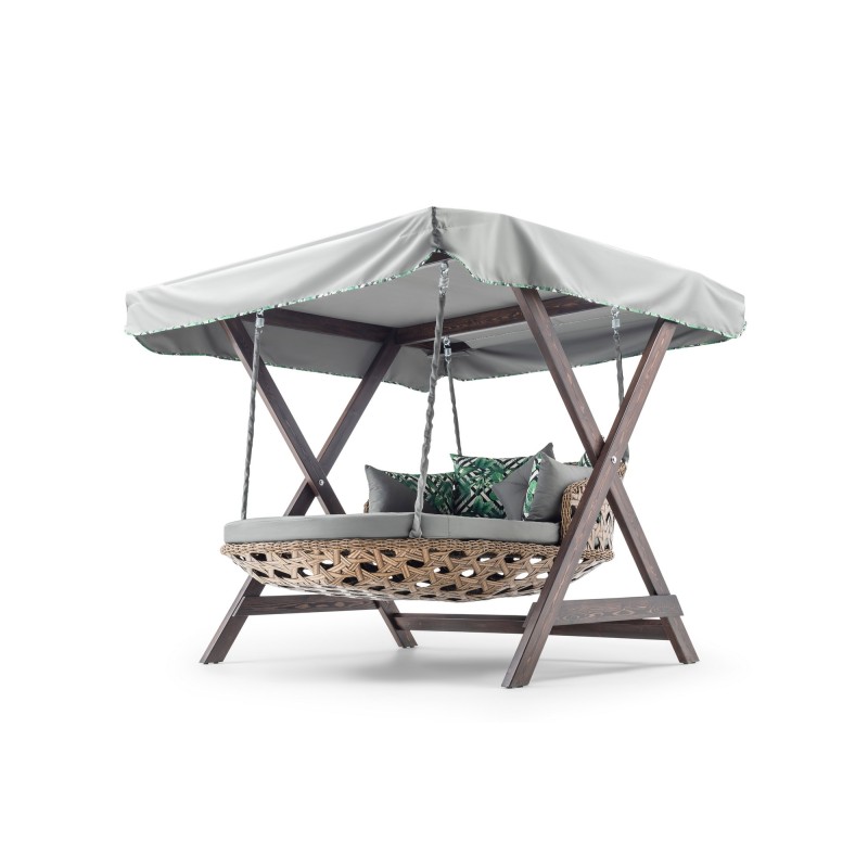 Garden Double Swing Chair Dominic - Grey Grey