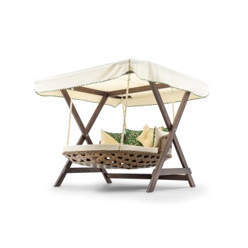 Garden Double Swing Chair Dominic - Cream Cream