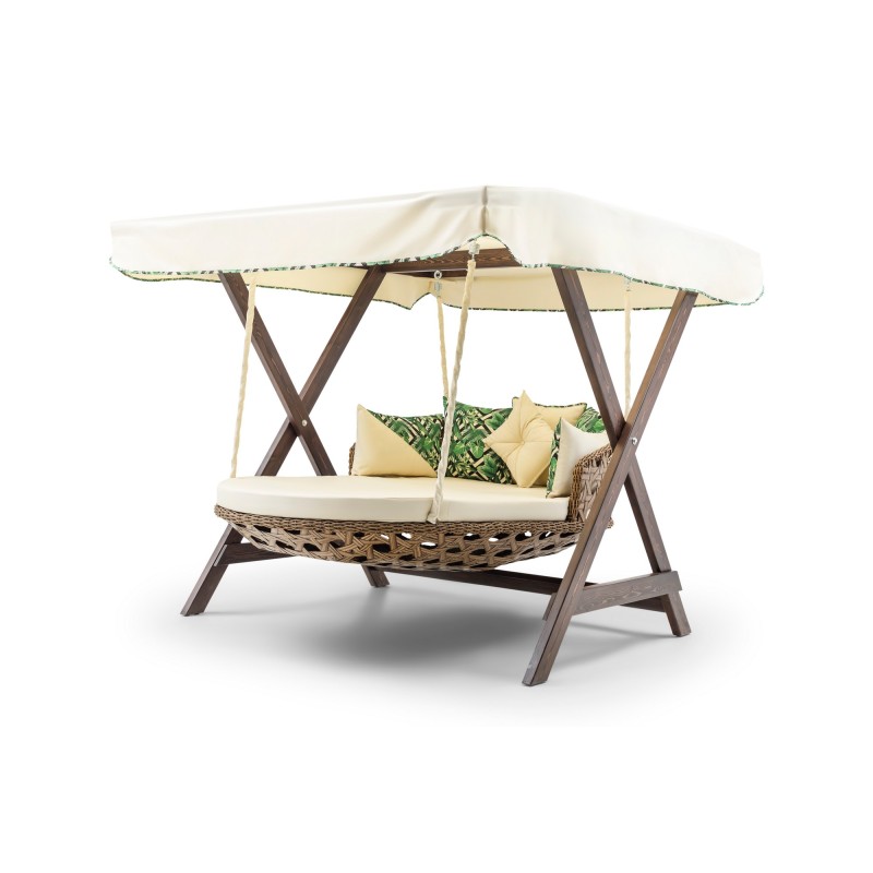 Garden Double Swing Chair Dominic - Cream Cream