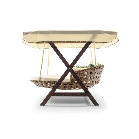 Garden Double Swing Chair Dominic - Cream Cream Garden Double Swing Chair Dominic - Cream Cream