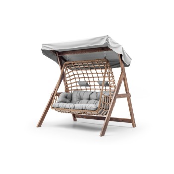 Garden Double Swing Chair Girne - Grey Grey