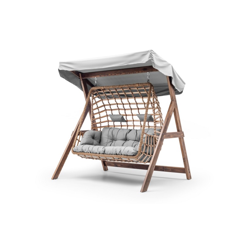 Garden Double Swing Chair Girne - Grey Grey