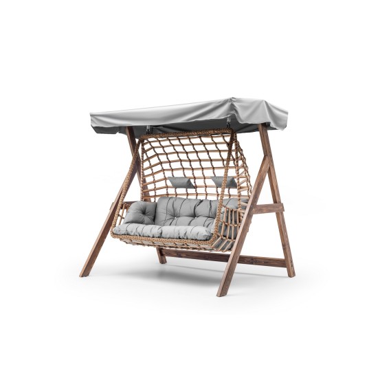 Garden Double Swing Chair Girne - Grey Grey Garden Double Swing Chair Girne - Grey Grey