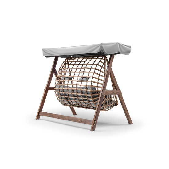 Garden Double Swing Chair Girne - Grey Grey Garden Double Swing Chair Girne - Grey Grey